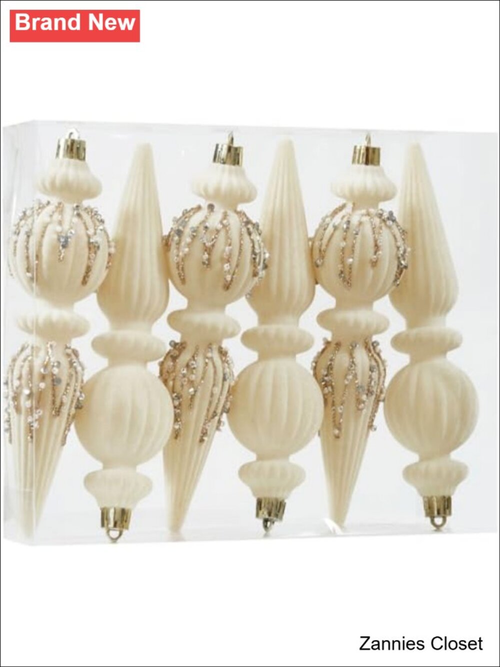 🎄 6 Pack Plastic Shatterproof Christmas Ball Hanging Ornaments for Xmas Tree